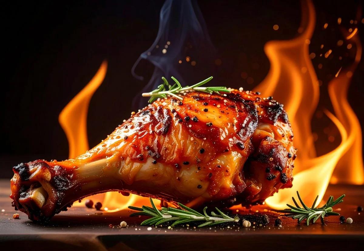 Poulet braisé